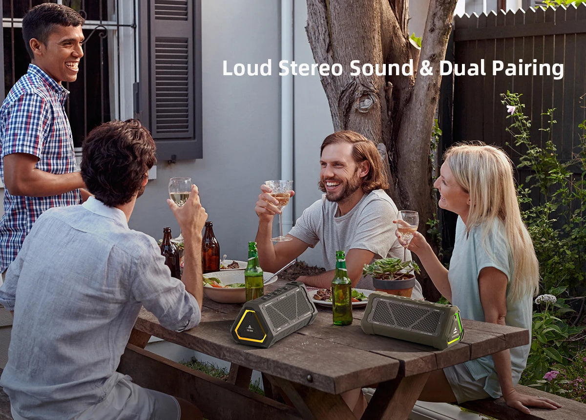Bluetooth Speaker 40W Output Power Bluetooth 5.3 Speaker Stereo RGB Light