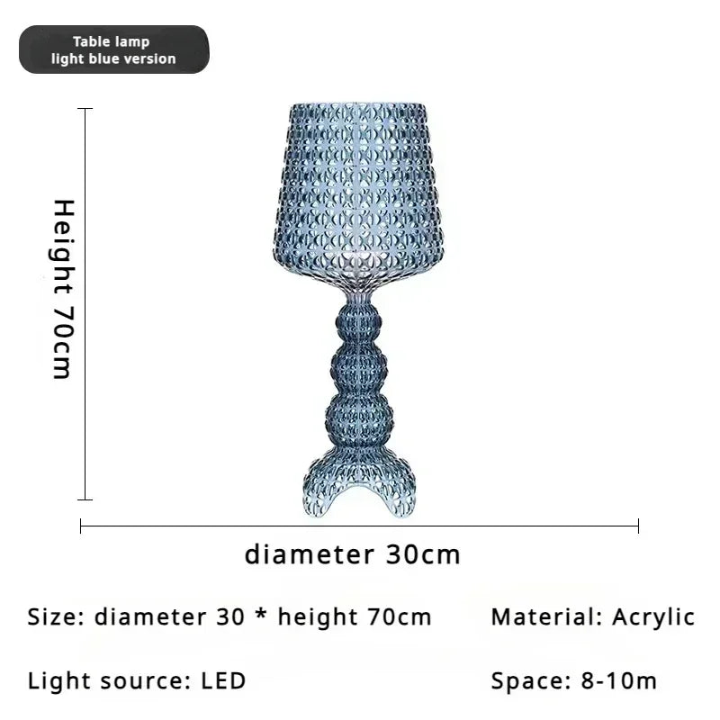 Italian Designer Hollow Goblet Acrylic Floor Lamp for Exhibition Hall Living Room