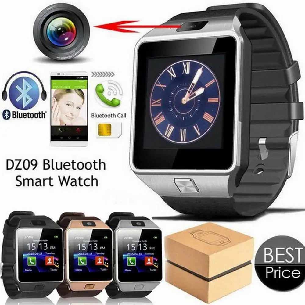 Smart Watch DZ09 Digital Touch Screen Q18 Bracelet Camera Bluetooth WristWatch SIM Card Smart Watch IOS Android Phones Support