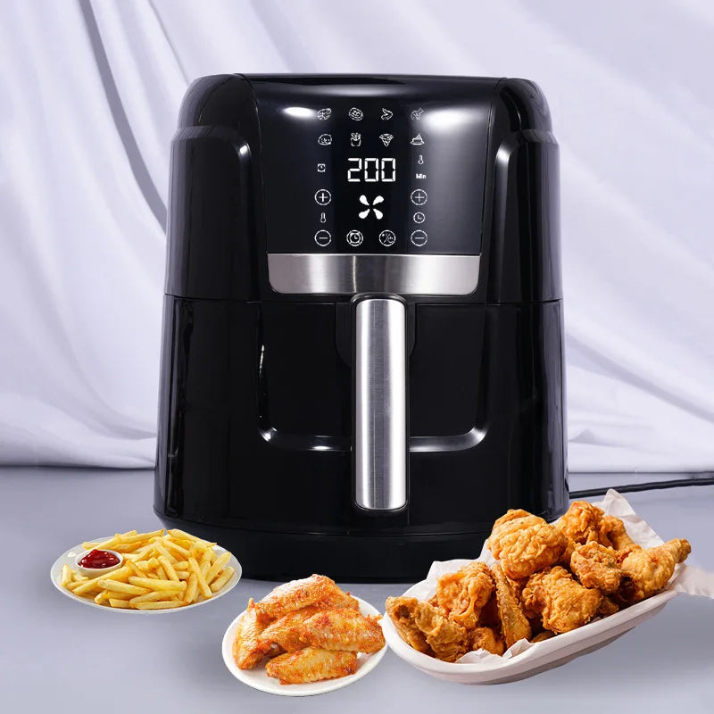 Fully Automatic Power-off protection air Fryer Household Touch Control Portable air Fryer with Digital Display