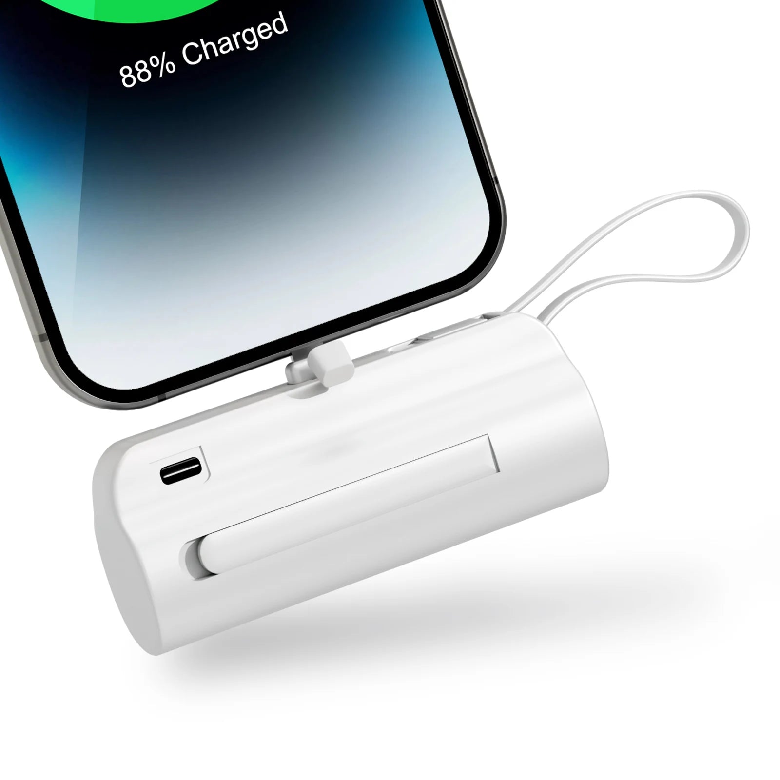 Mini Power Bank Portable 4500mAh Power Phone Charger Capsule Dual USB