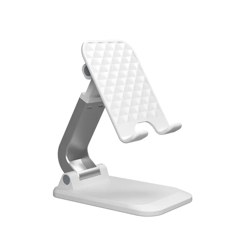 Aluminum Alloy Foldable Desktop Phone Stand with 360° Rotating Metal Base