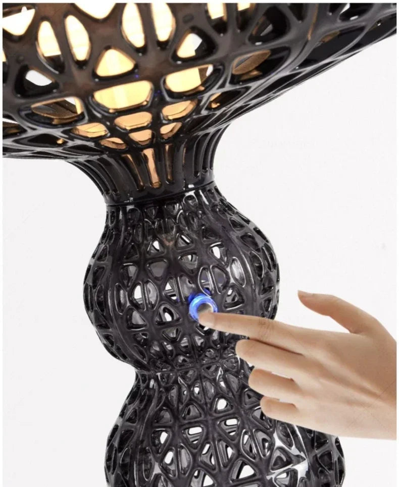 Italian Designer Hollow Goblet Acrylic Floor Lamp for Exhibition Hall Living Room