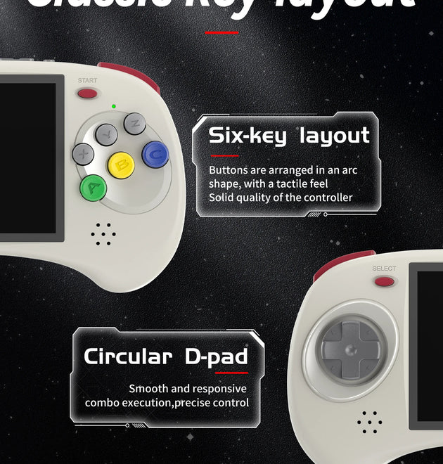 ANBERNIC RG ARC-D RG ARC-S Retro Games RK3566 4.0INCH 640*480 Handheld Game Console Emulator LINUX Android System 3500mAh HD-Out
