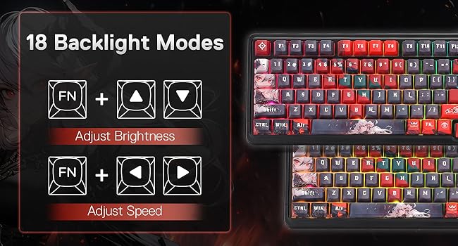Redragon K719 PRO Wireless Gasket Gaming Hype Screen & Knob, 95 Keys