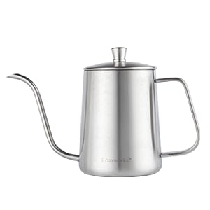 Easyworkz Gooseneck Pour Over Coffee Kettle 30 FL OZ / 900 ML Stainless Steel Hand Drip Coffee Pot with Long Narrow Spout